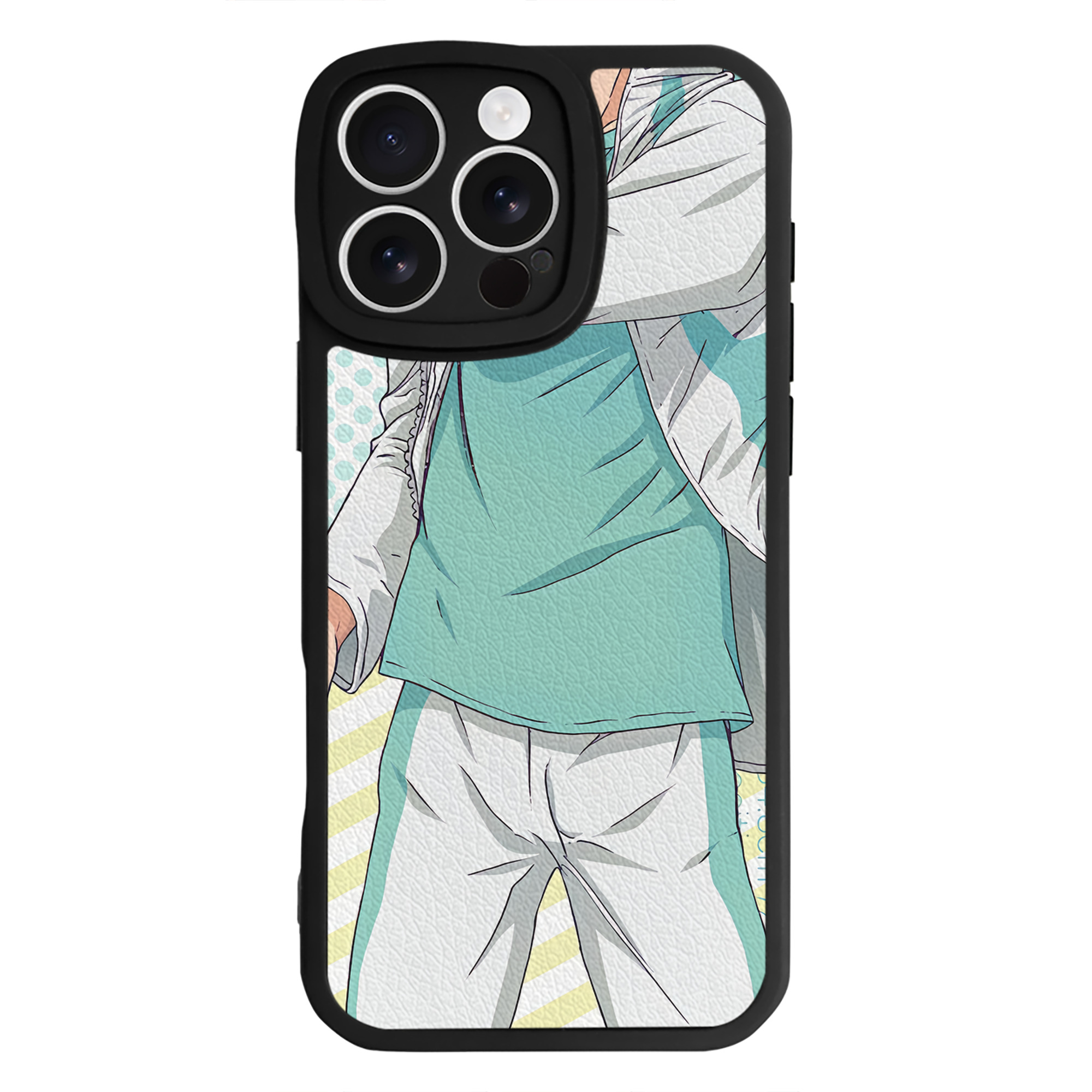 （画像用） ハイキュー!! Haikyu!! 【iPhone 16シリーズ対応】シリコンスマホケース（レザー調） 材質：シリコン